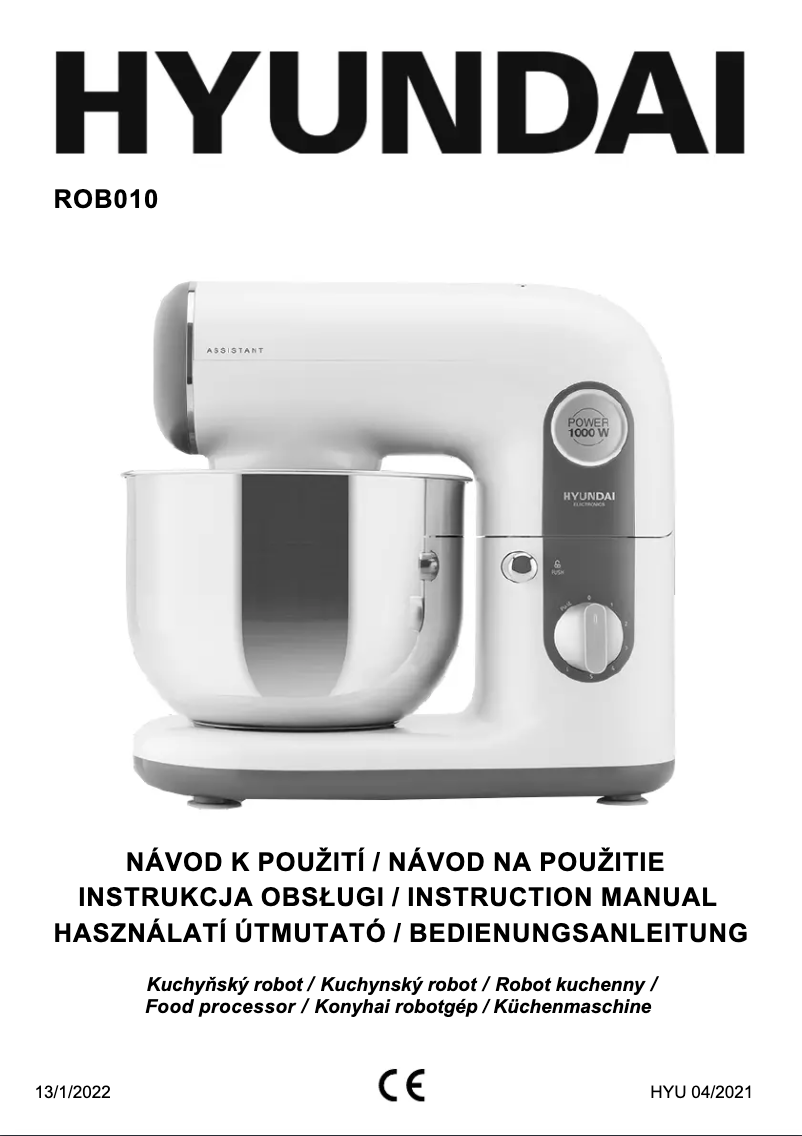 Page 1 de la notice Manuel utilisateur Hyundai Assistant ROB010