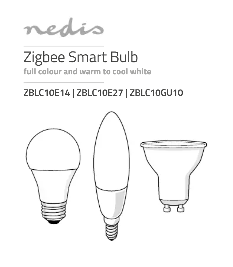 Image de la première page du manuel de l'appareil ZBLC10GU10