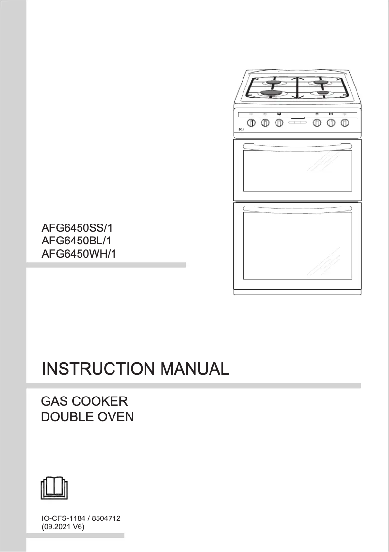 Page n°1 - Manuel utilisateur Amica AFG6450SS