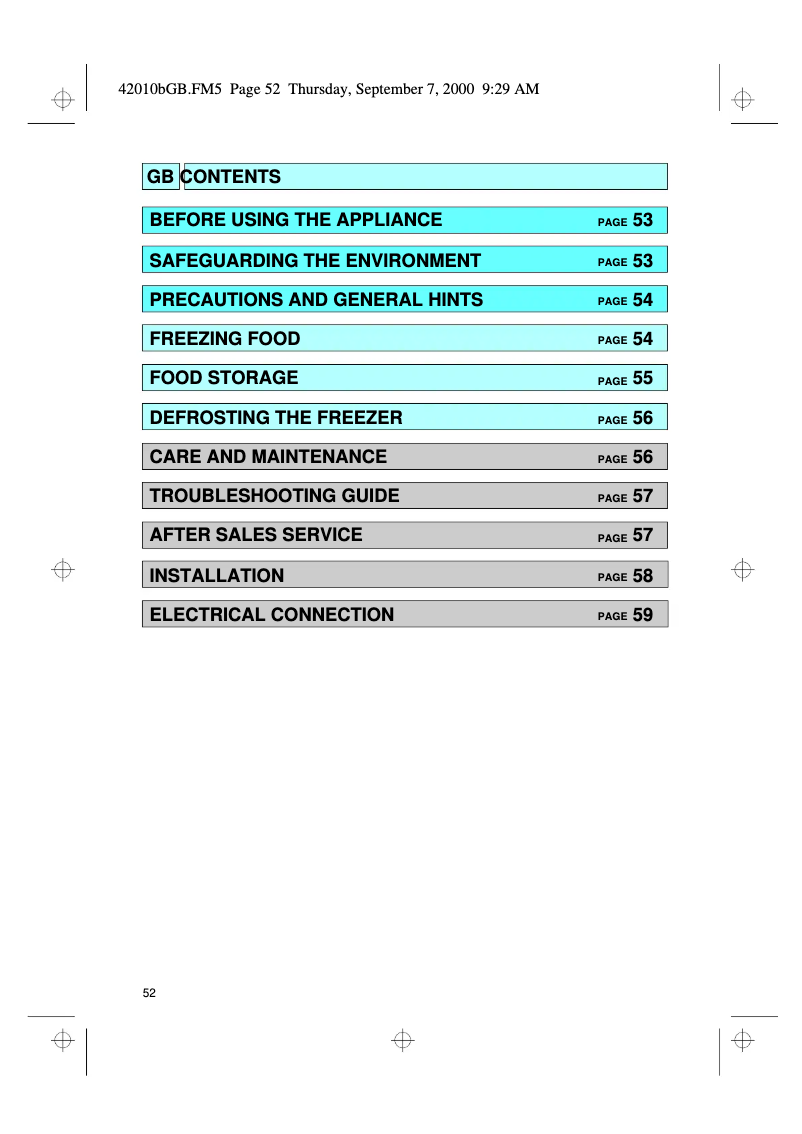 Image de la première page du manuel de l'appareil AFG 551/G