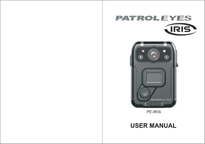 Page 1 de la notice Manuel utilisateur PatrolEyes IRIS