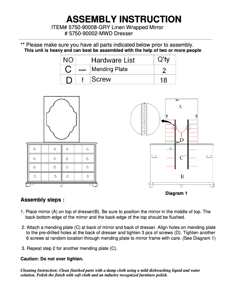 Image de la première page du manuel de l'appareil 5750-90008-GRY