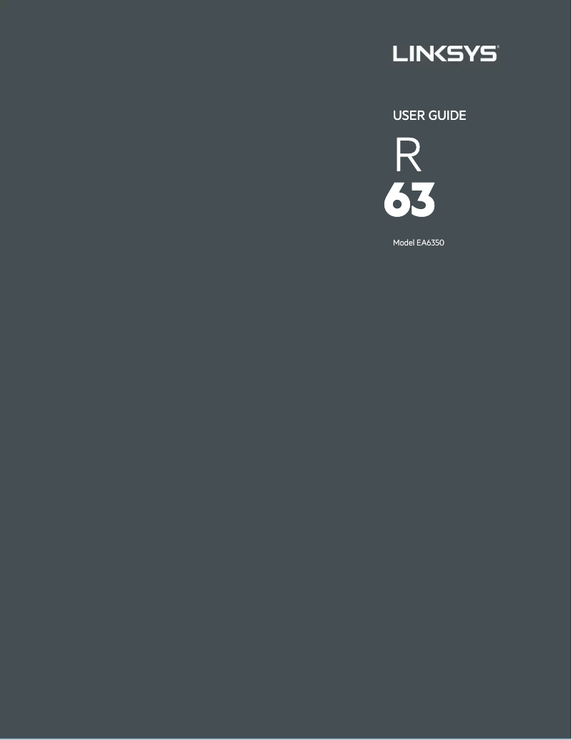 Page n°1 - Manuel utilisateur Linksys EA6350