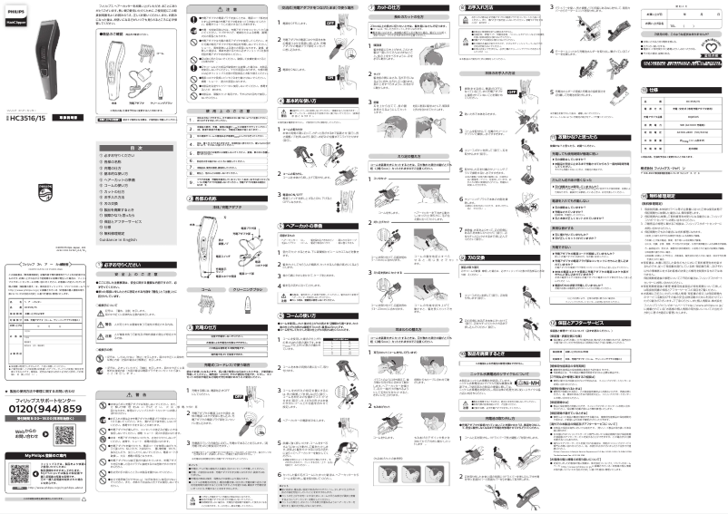 Page 1 of the manual User Manual Philips Series 3000 HC3516
