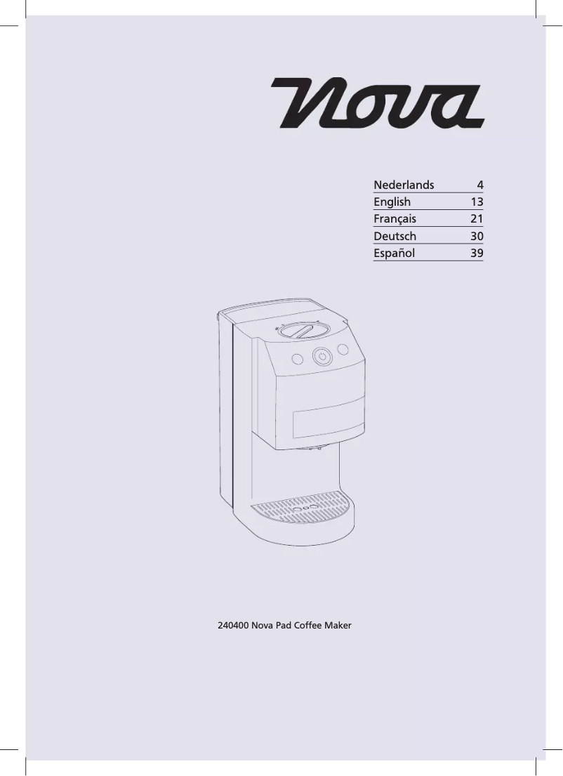 Image de la première page du manuel de l'appareil 240400