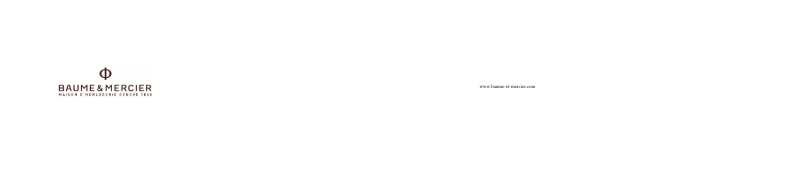 Page 1 de la notice Manuel utilisateur Baume & Mercier Capeland - 10061