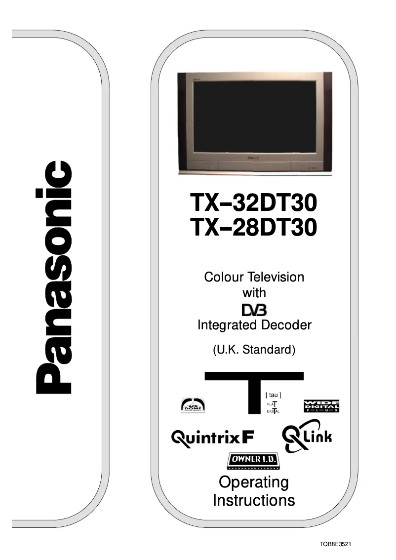 Página 1 del manual Manual de usuario Panasonic TX-28DT30