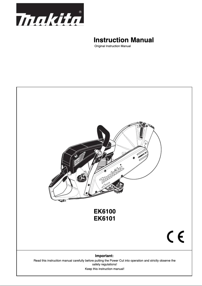 Image de la première page du manuel de l'appareil EK6100