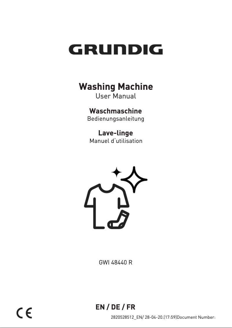 Image de la première page du manuel de l'appareil GWI 48440 R