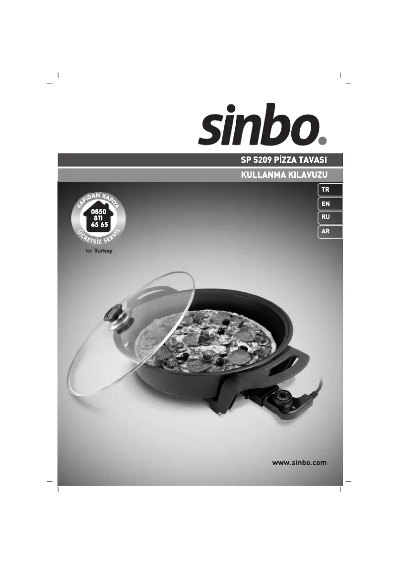 Page n°1 - Manuel utilisateur Sinbo SP 5209