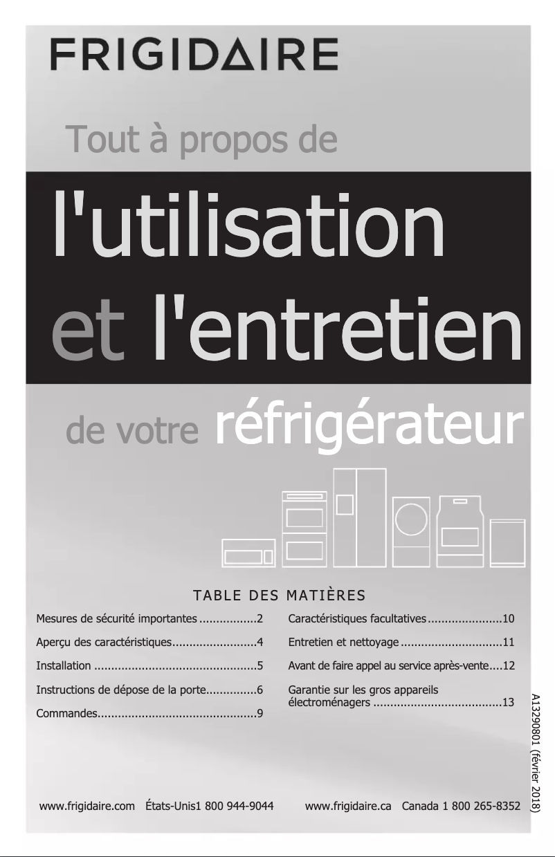 Página 1 del manual Manual de usuario Frigidaire FFET1022UB