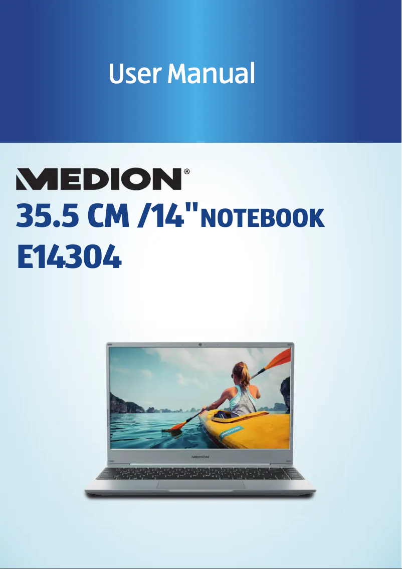 Image de la première page du manuel de l'appareil AKOYA E14304 (MD63780)