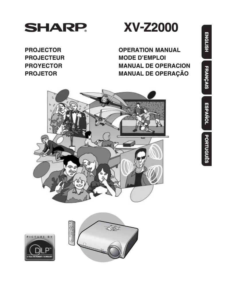 Page 1 de la notice Manuel utilisateur Sharp XV-Z2000