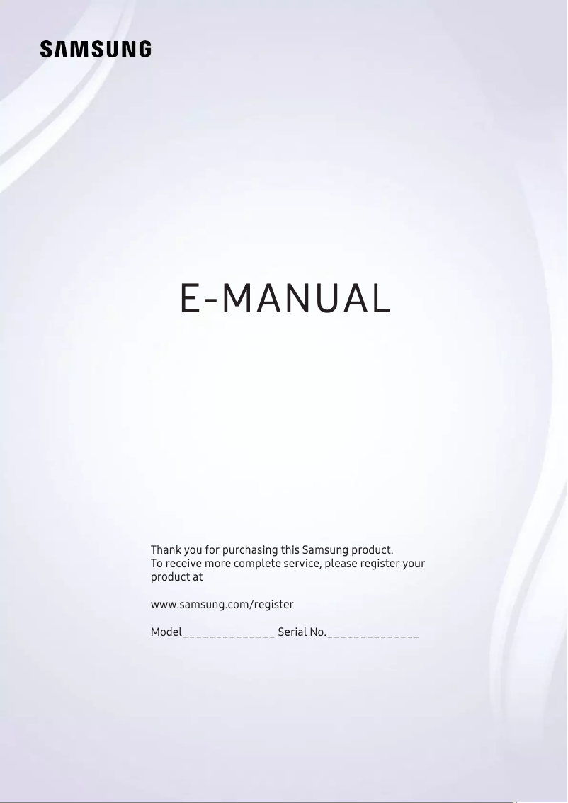 Image de la première page du manuel de l'appareil UA49M6300AG