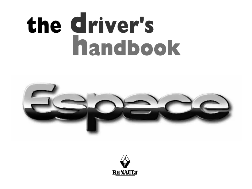 Page 1 de la notice Manuel utilisateur Renault Espace (2002)