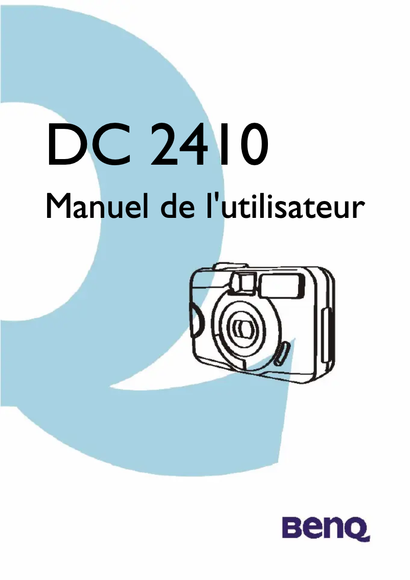 Page 1 de la notice Manuel utilisateur BenQ DC 2410