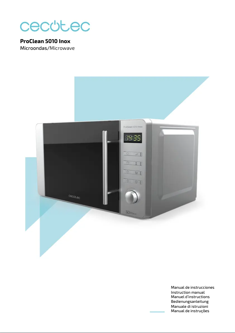 Page 1 de la notice Manuel utilisateur Cecotec ProClean 5010 Inox