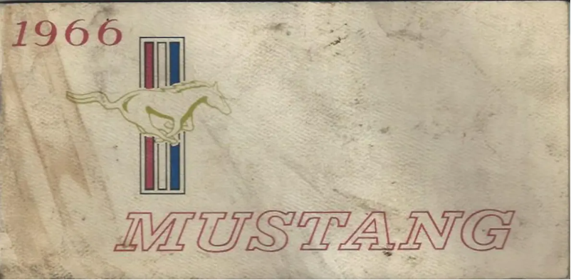 Page n°1 - Manuel utilisateur Ford Mustang (1966)