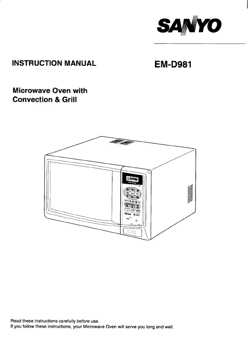 Page 1 of the manual User Manual Sanyo EM-981
