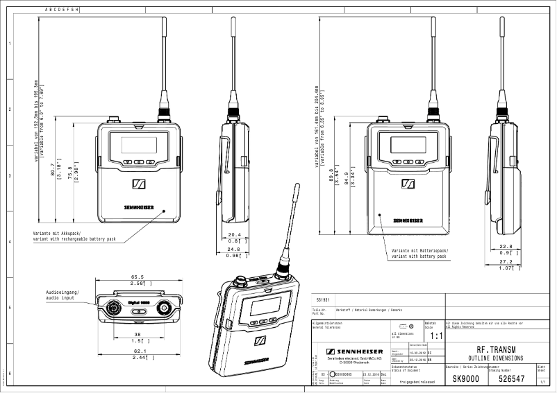 Image de la première page du manuel de l'appareil SK 9000