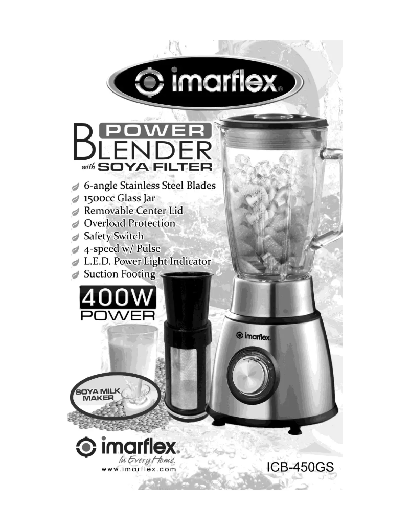 Página 1 del manual Manual de usuario Imarflex ICB-450GS