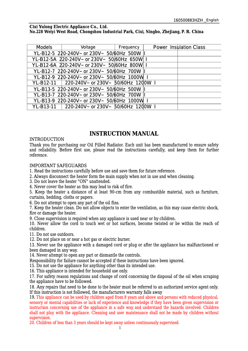 Page n°1 - Manuel utilisateur Sogo CAL-SS-18212