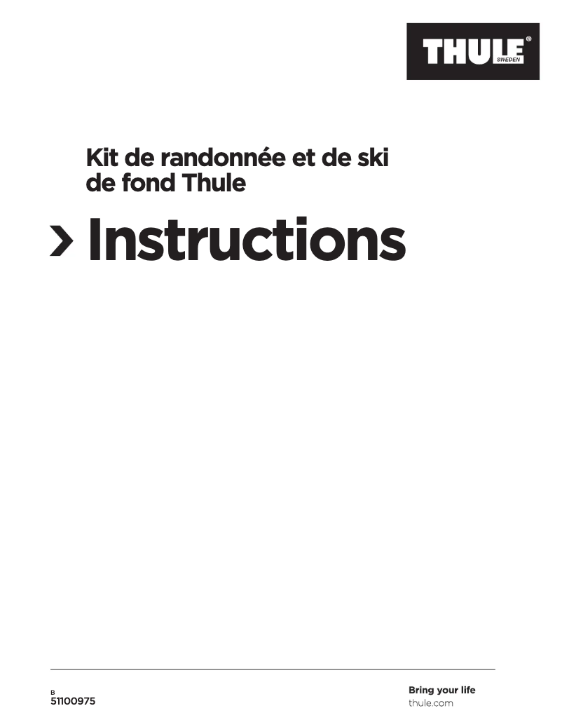 Image de la première page du manuel de l'appareil Cross-Country Skiing Hiking Kit