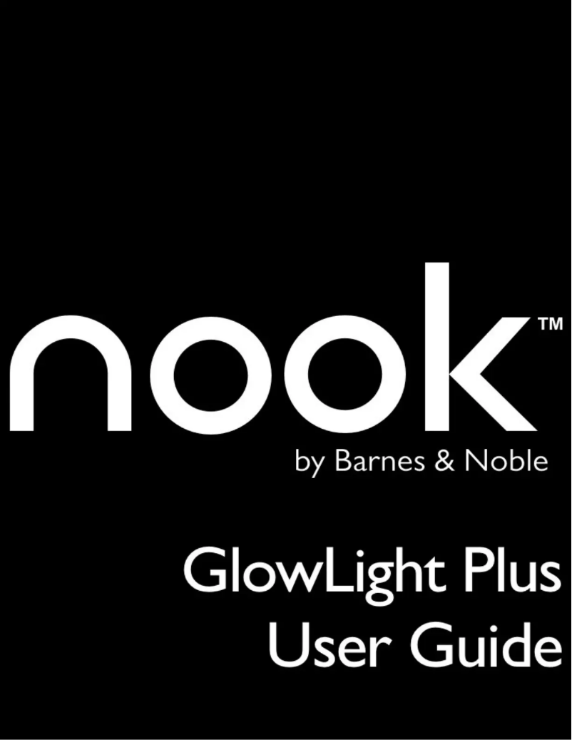 Page n°1 - Manuel utilisateur Barnes & Noble Nook GlowLight Plus
