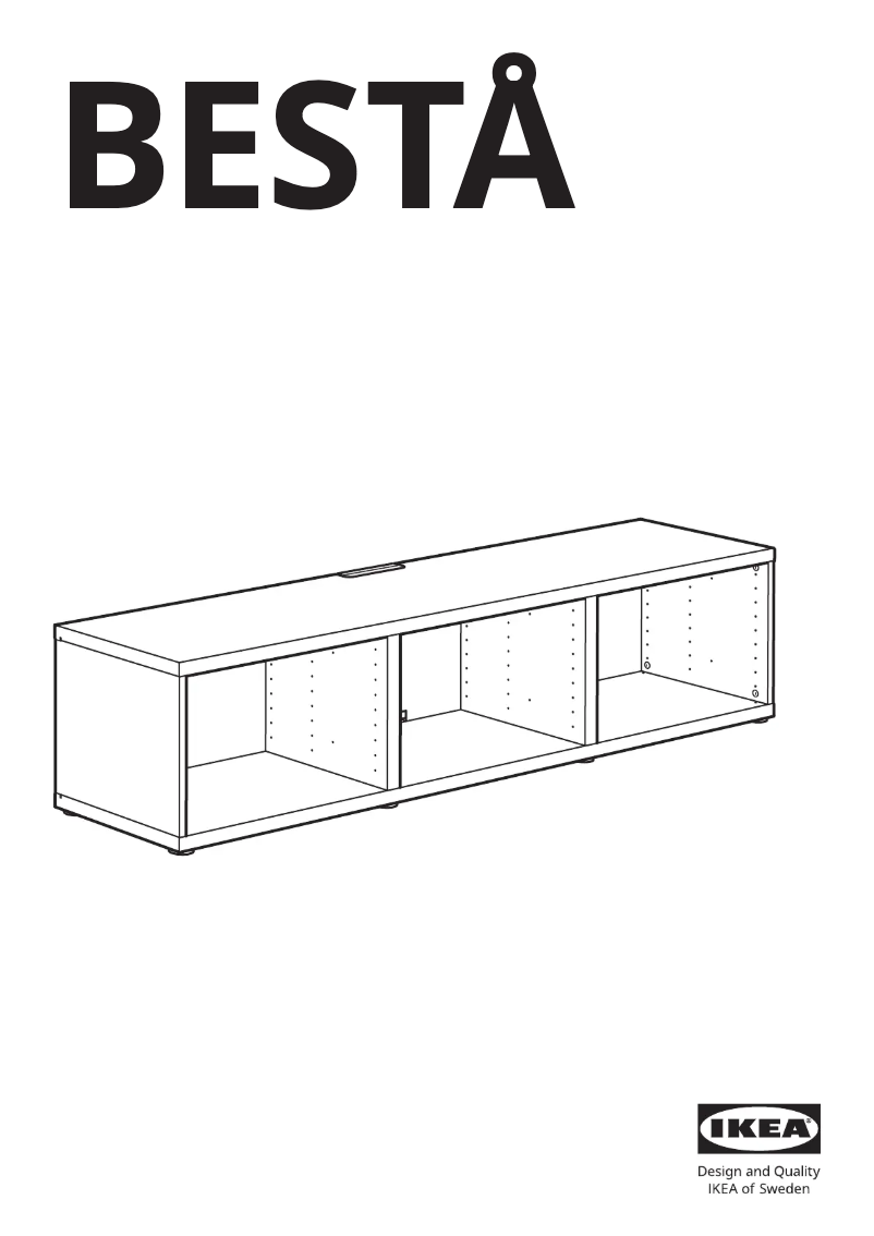 Page 1 de la notice Manuel utilisateur Ikea BESTÅ 805.478.74