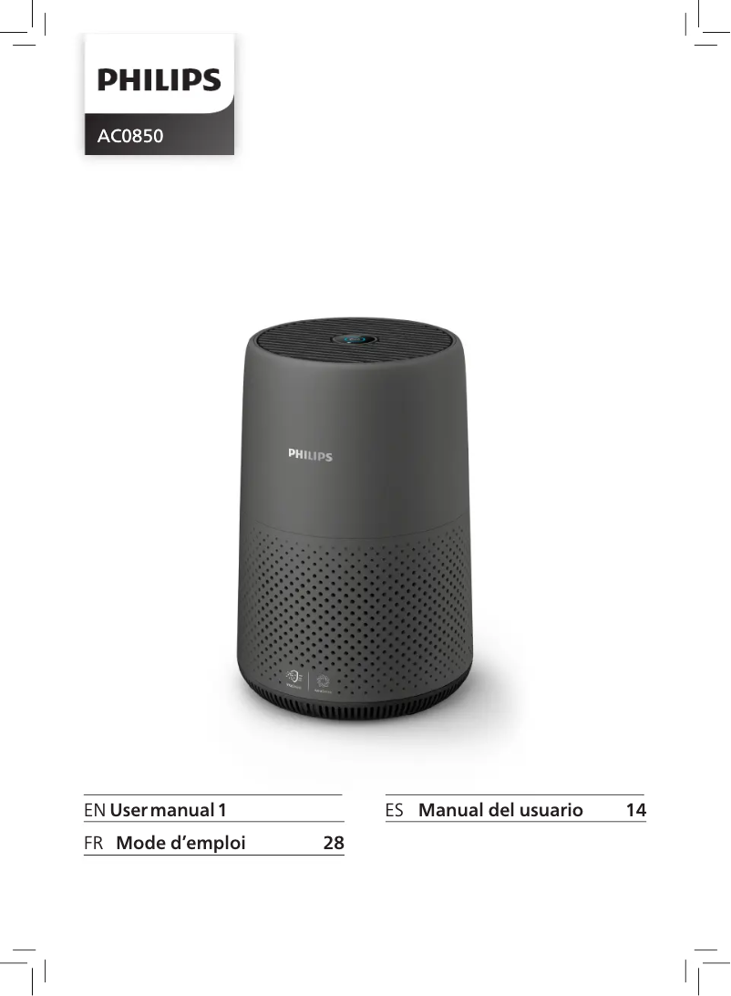 Page 1 de la notice Manuel utilisateur Philips AC0850
