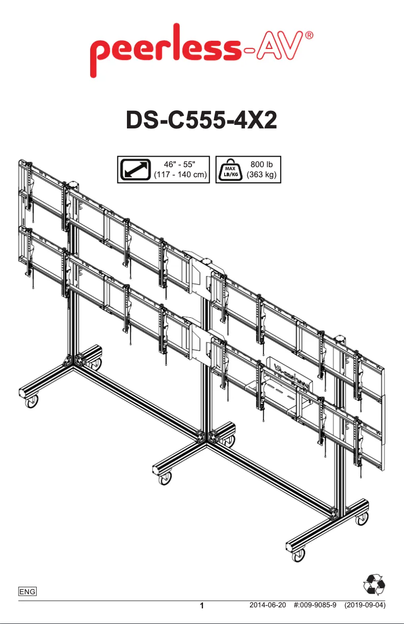 Image de la première page du manuel de l'appareil SmartMount DS-C555-4X2