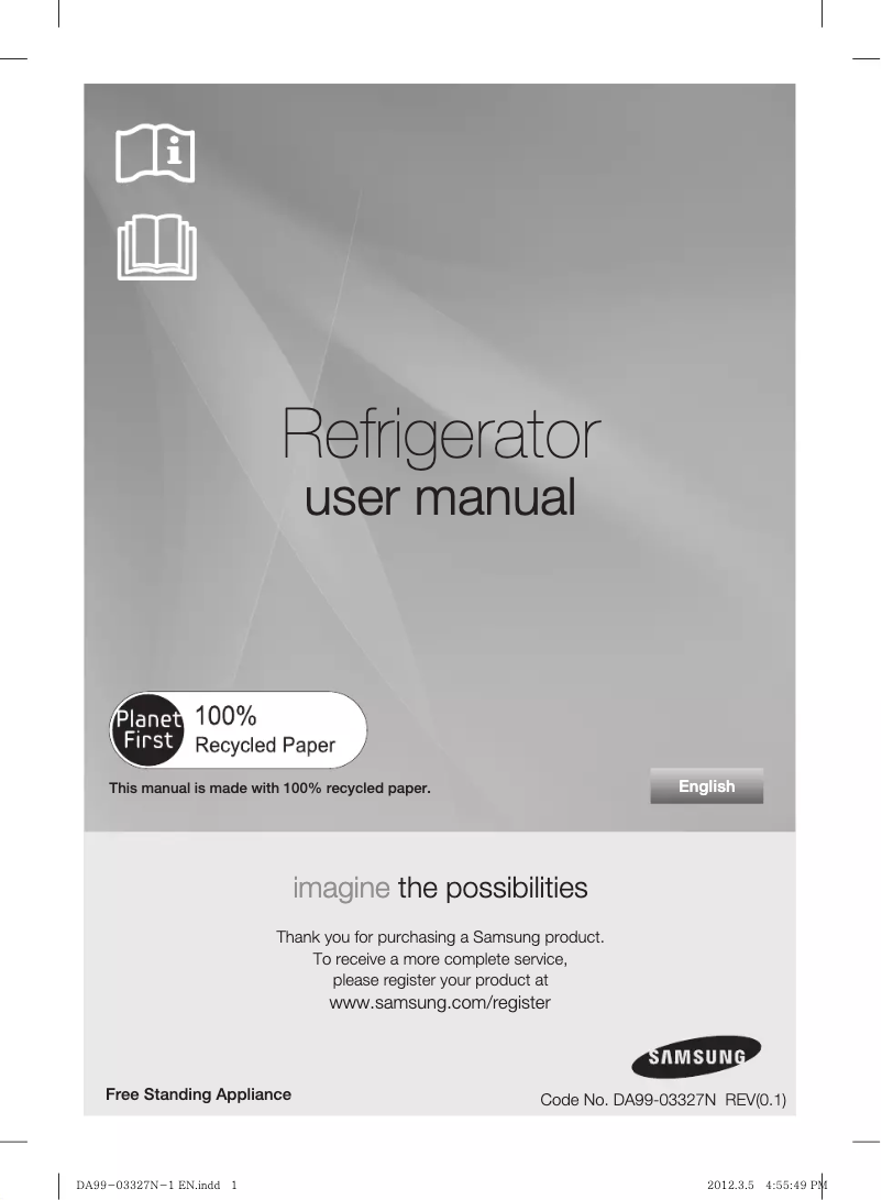 Page n°1 - Manuel utilisateur Samsung RS844CRPC5A