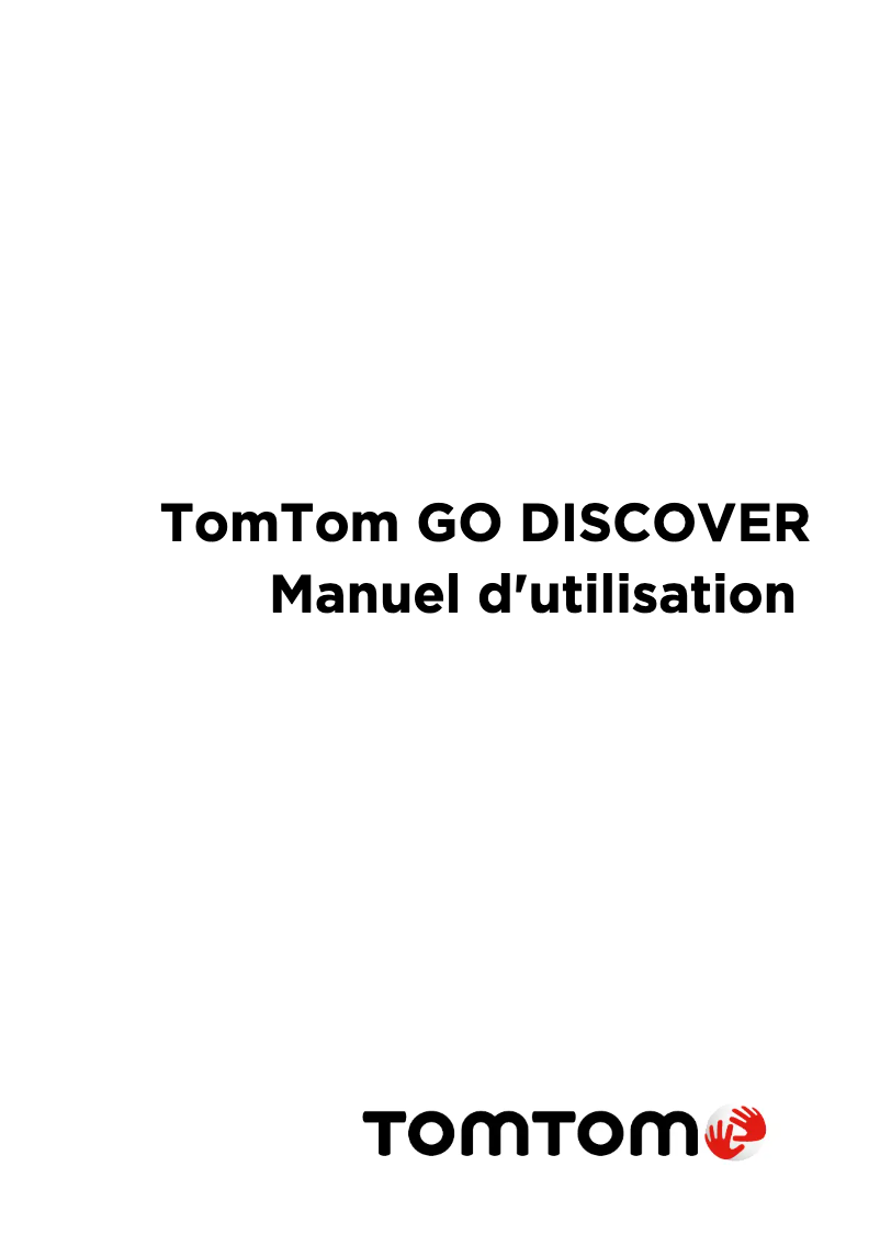 Page 1 de la notice Manuel utilisateur TomTom GO Discover