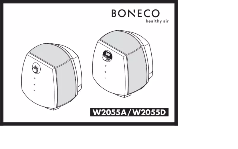 Page 1 de la notice Manuel utilisateur Boneco W2055A