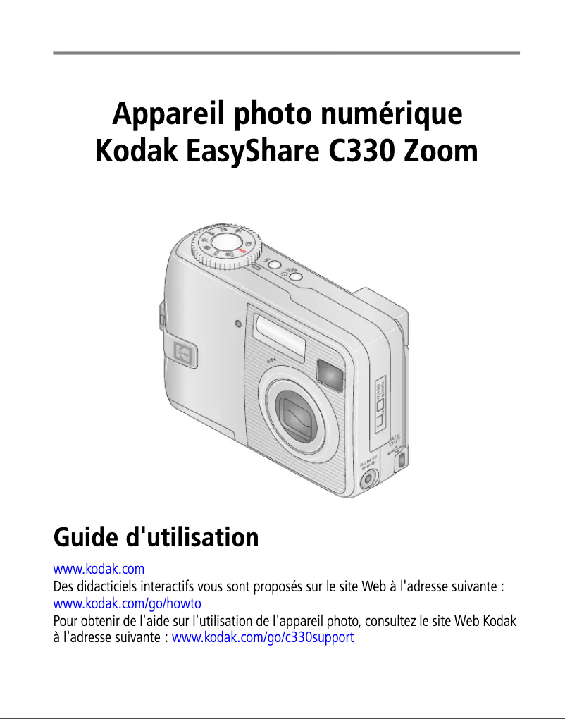 Page 1 de la notice Manuel utilisateur Kodak EasyShare C330
