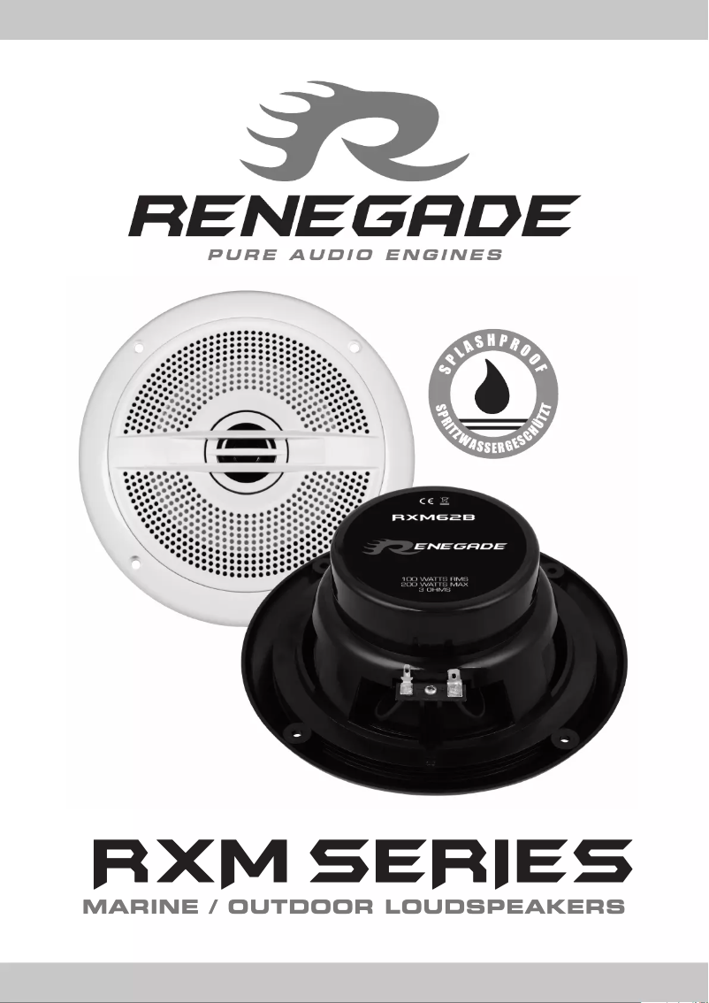 Page 1 de la notice Manuel utilisateur Renegade RXM62W