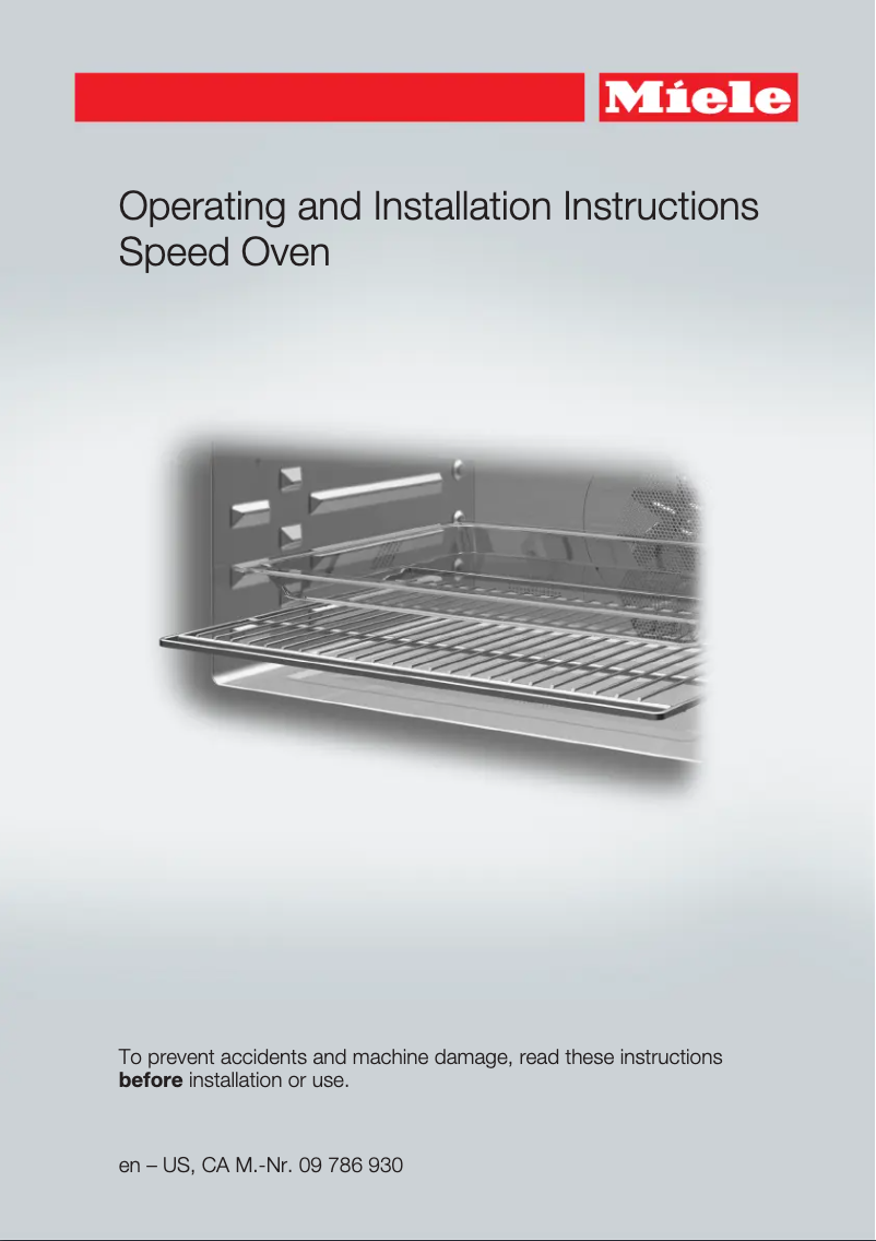 Page n°1 - Manuel utilisateur Miele 09769640