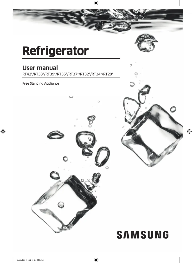 Página 1 del manual Manual de usuario Samsung RT29K5032SL