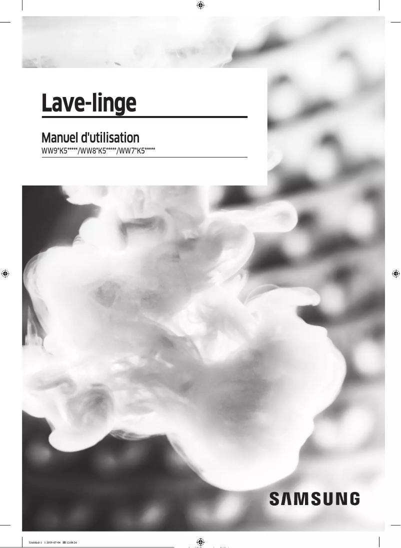Page n°1 - Manuel utilisateur Samsung WW80K5210UW