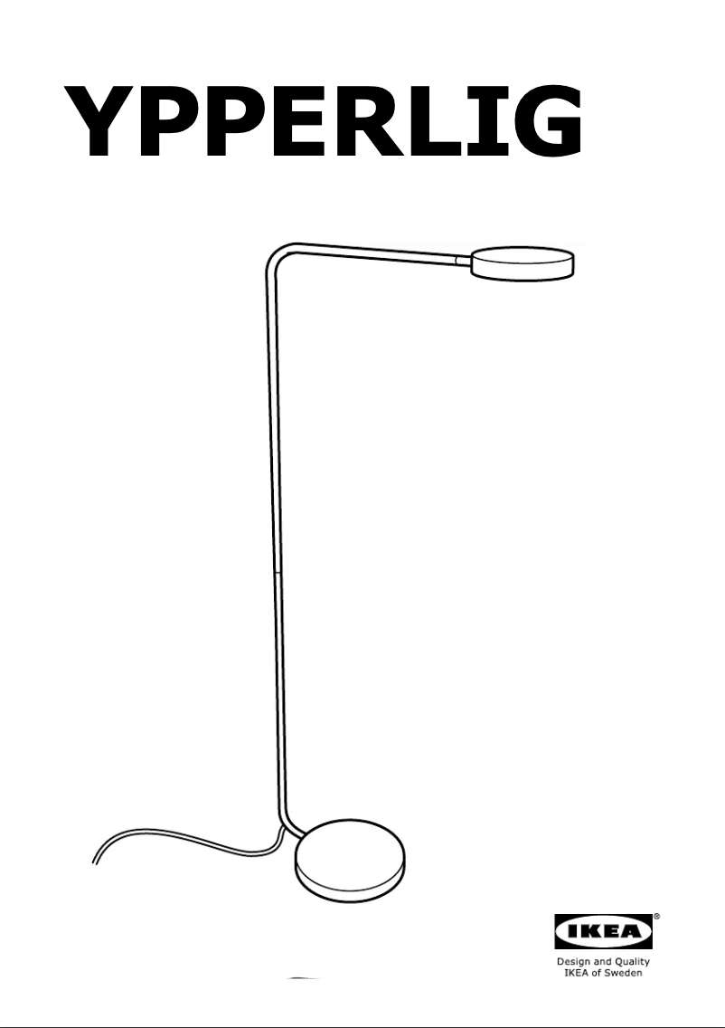 Page 1 de la notice Mode d'emploi Ikea YPPERLIG