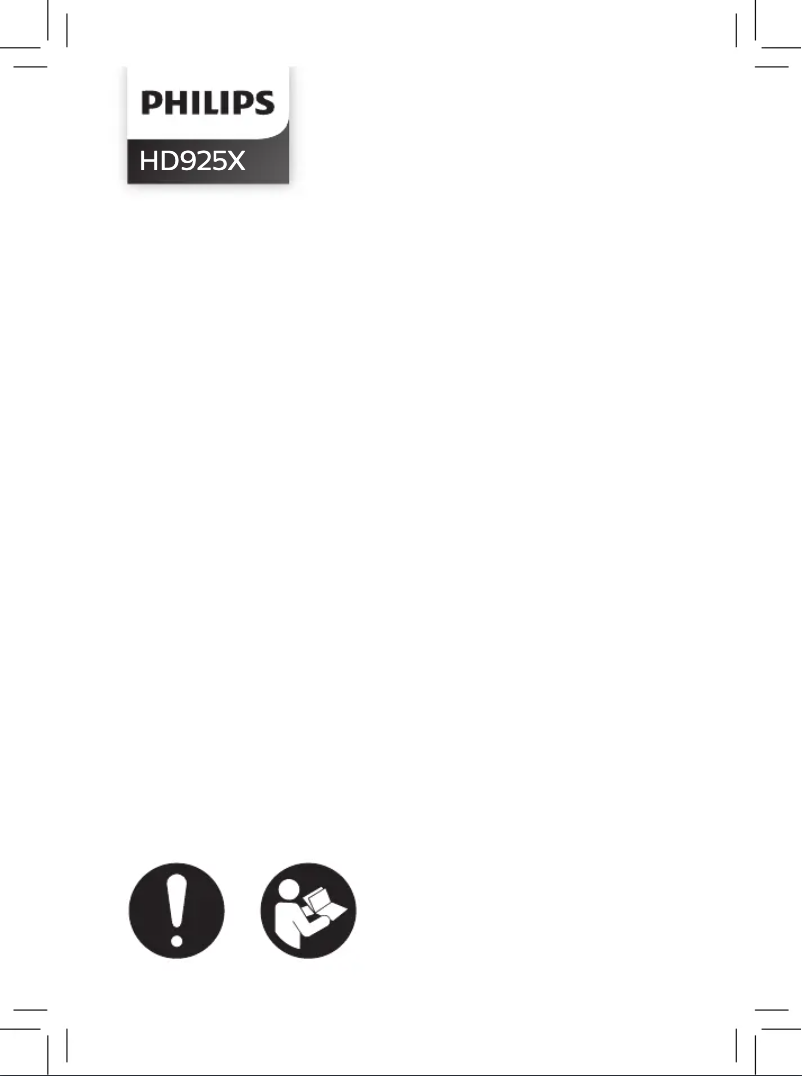 Page 1 de la notice Guide de démarrage rapide Philips Walita RI9252