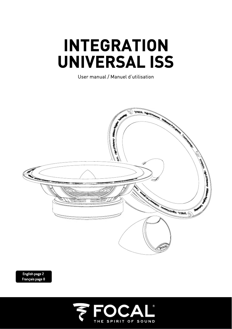 Page n°1 - Manuel utilisateur Focal Universal ISS 690