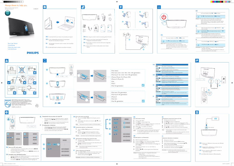 Image de la première page du manuel de l'appareil DCB3270
