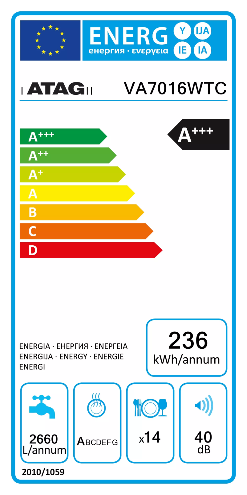 Image de la première page du manuel de l'appareil VA7016WTC