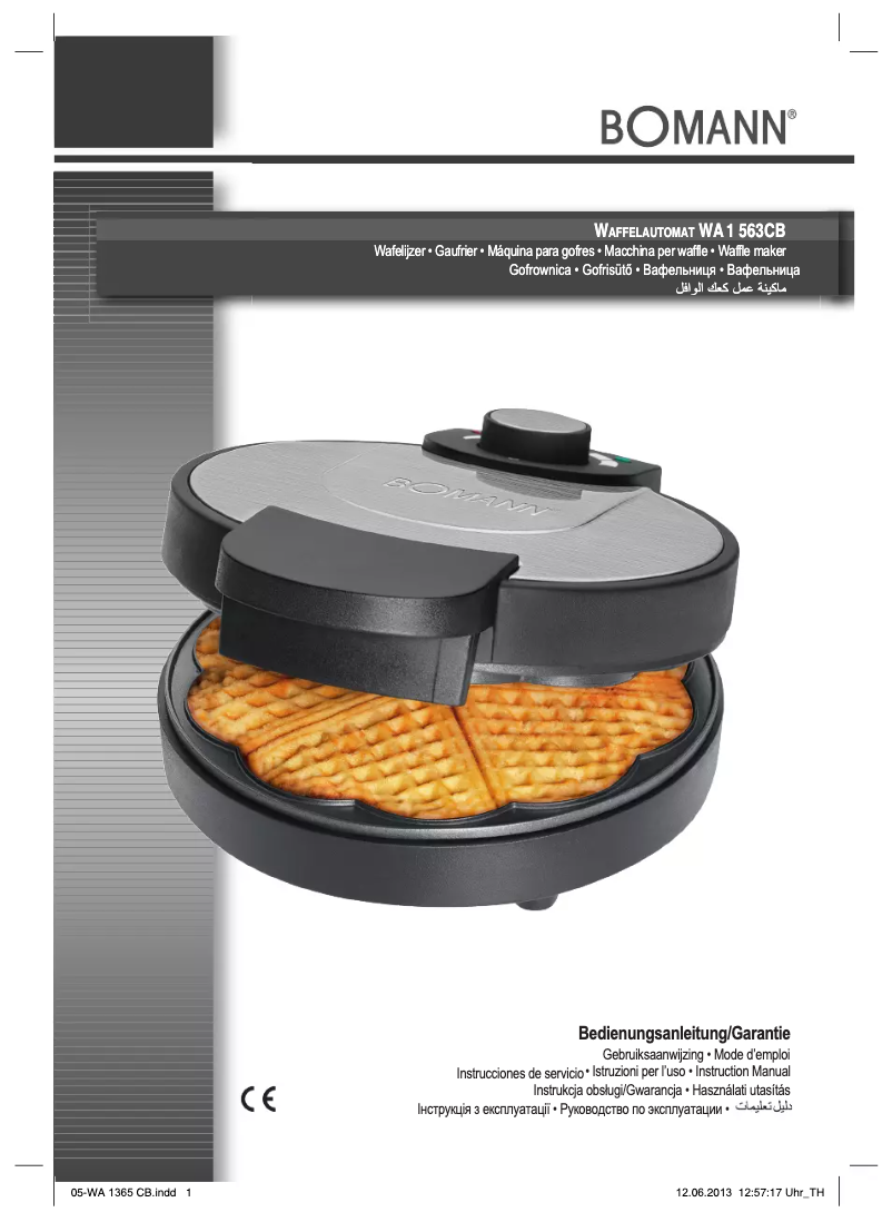 Page 1 de la notice Manuel utilisateur Bomann WA 1365 CB