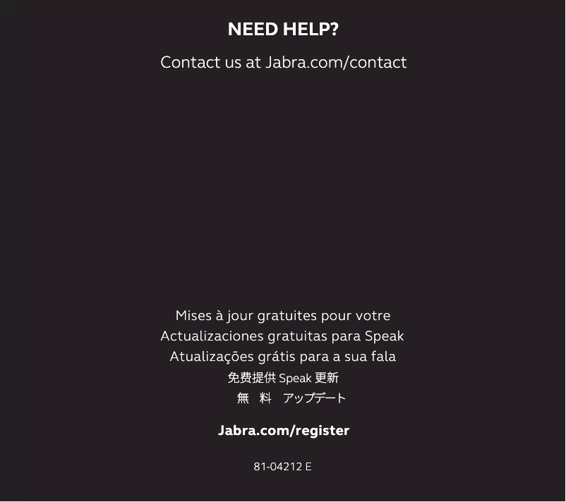 Image de la première page du manuel de l'appareil Speak 710