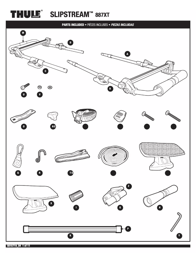 Page 1 de la notice Manuel utilisateur Thule Slipstream 887XT