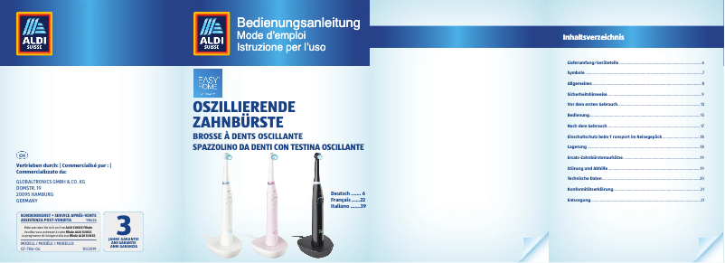 Page 1 de la notice Manuel utilisateur Easy Home GT-TBo-04