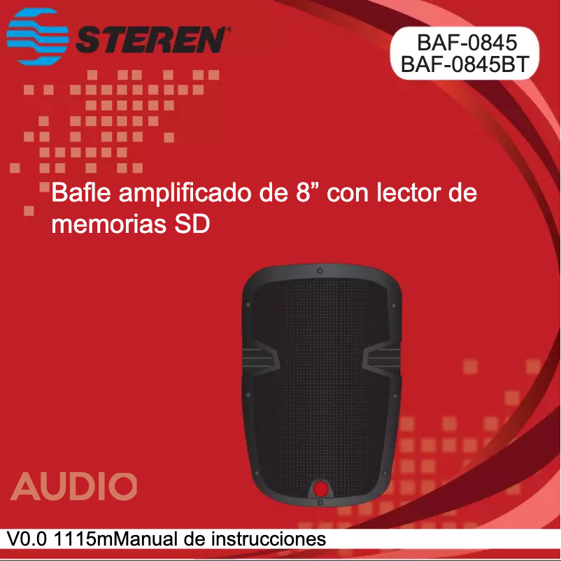 Image de la première page du manuel de l'appareil BAF-0845BT