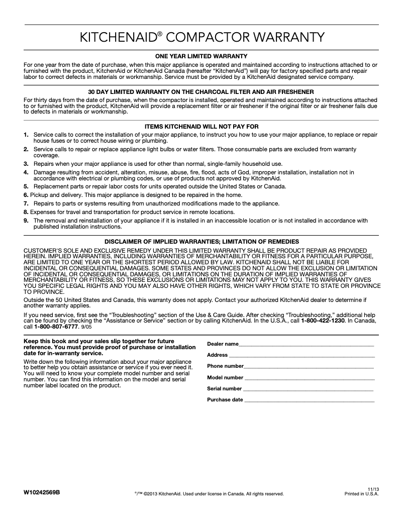 Image de la première page du manuel de l'appareil KUCS03FTSS